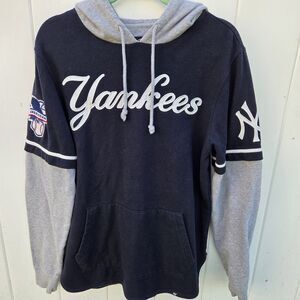 NEW YORK YANKEES Baseball '47 Trifecta Shortstop Hoodie Sweatshirt MLB Sz S